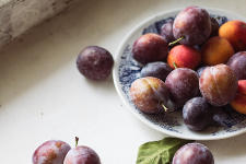Prunes on a plate