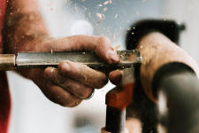 Woodworking lathing